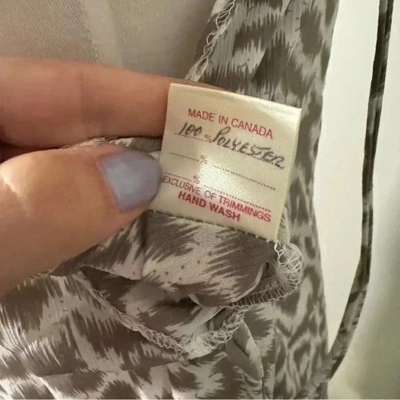Vintage handmade animal print slip dress lingerie L - Picture 6 of 6